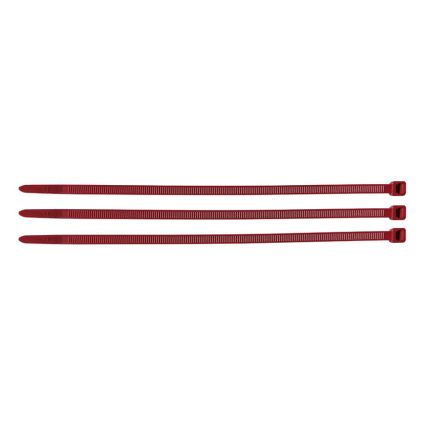 3.6mm x 200mm Red Nylon Cable Tie (100) (18.3kg Min Strength)