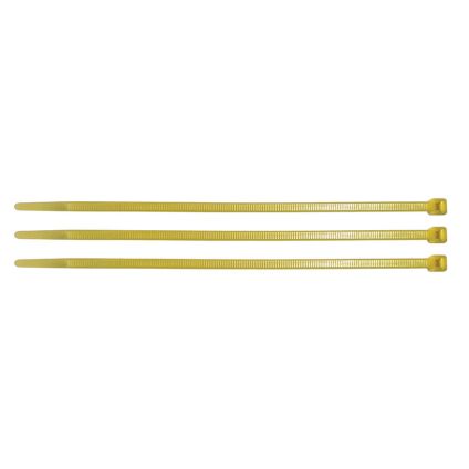 3.6mm x 200mm Yellow Nylon Cable Tie (100) (18.3kg Load)