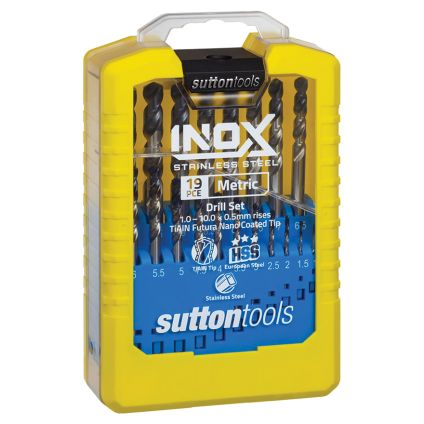 19 Piece Sutton Inox Drill Set (1.0-10.0mm)