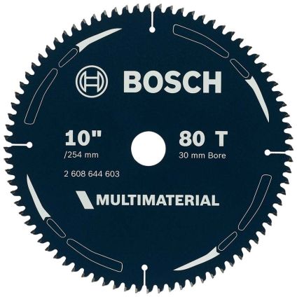 10 x 30/1"/25 x 80 Teeth Multimaterial Saw Blade (Benchtop Saws)