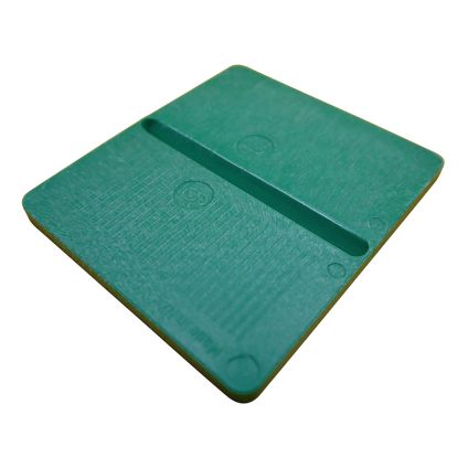 6mm Plastic Packing Shim Green (98x87mm)