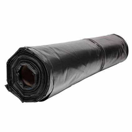 4000mm x 50m Black Polythene 250mu (200m SQ)