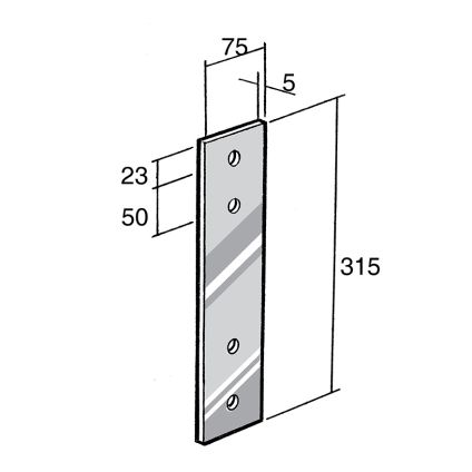 Strap Bracket 304 Stainless (BS88)