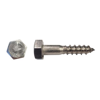 6x80 Hex Hd Coach Screw 316 Stainless