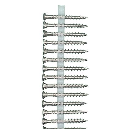 10Gx2 Collated Woodscrews SQ drive 305 Stainless (2000 Box) (Suits Quikdrive)
