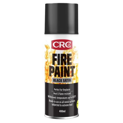 CRC Fire Paint Black Satin (400ml)