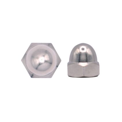 M3 Dome Nuts Nickel Plated