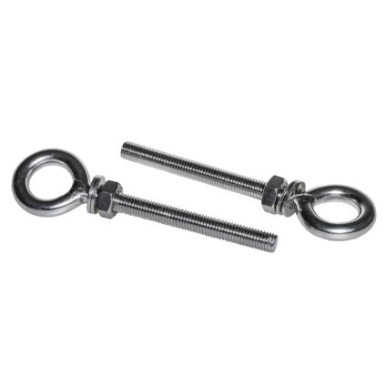 10x100 Eye Bolt 304 Stainless (With Nut and Washer)