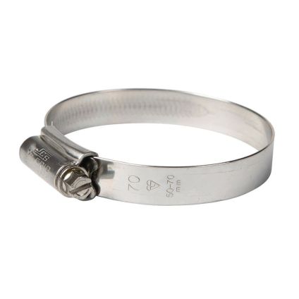 All Stainless 304 JCS Hi Grip Hose Clip (50-70mm)