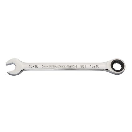 15/16" 90-Tooth 12 Point Ratcheting Combination Wrench