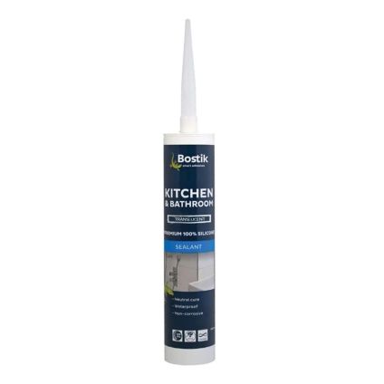Bostik Kitchen & Bathroom Clear Neutral Cure Cylinder (300 ml)