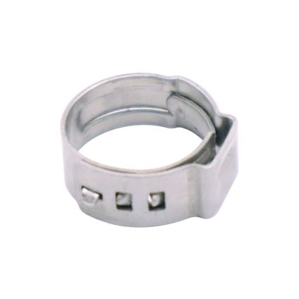 12.8-15.3mm Norma Single-Ear Stainless Oetiker Clamp (8mm Band Width)