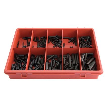 Roll Pin Black Assortment Kit (380 Piece)