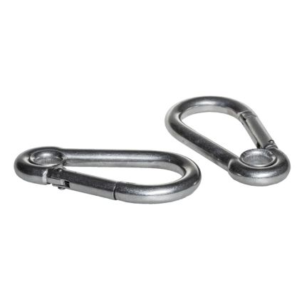 M10 Spring Hook With Eyelet 316 Stainless
