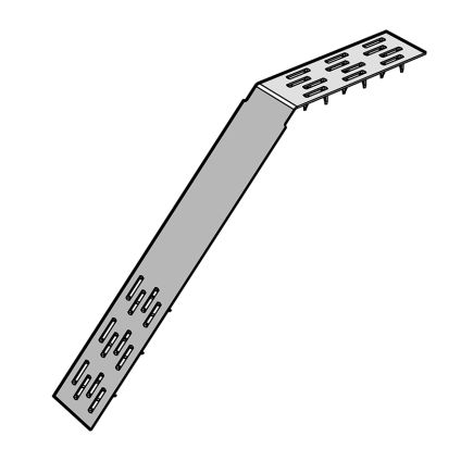 Lumberlok Stud To Plate Strap ZP (for top plate) (STUDSTRAP)