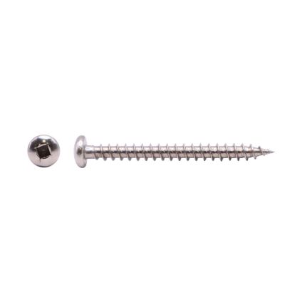 8Gx25 Surefast Woodscrew (FT) PAN #2 SQUARE 304 Stainless