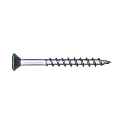 10Gx50 Surefast Woodscrew (PT) Csk #2 Square 304 Stainless (With Nibs)