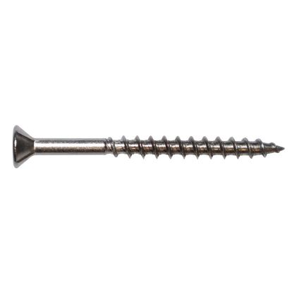 8Gx38 Surefast Woodscrew (PT) Csk #2 Square 304 Stainless (With Nibs)