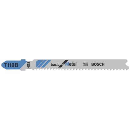 T-Shank Jigsaw Blade Basic for Metal (T118A - 5 Pack)