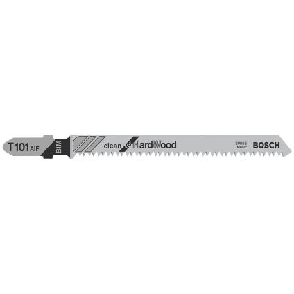 T-Shank Jigsaw Blade Clean for Hard Wood (T101AIF - 5 Pack)