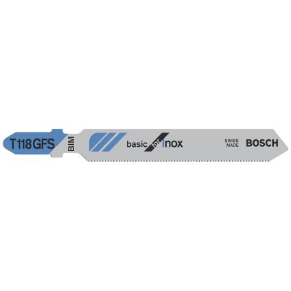 T-Shank Jigsaw Blade Special for INOX (T118EFS - 5 Pack)