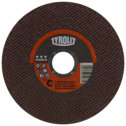 125x1.0x22 Tyrolit Inox Premium Flat Cutting Disc A60R (34332803)