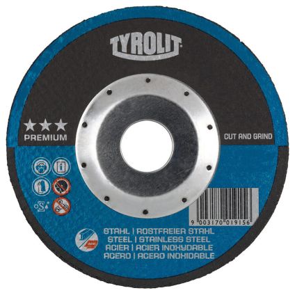 125x2.0x22 Tyrolit Inox Premium DPC Cutting & Grinding Disc A46Q (34042757)