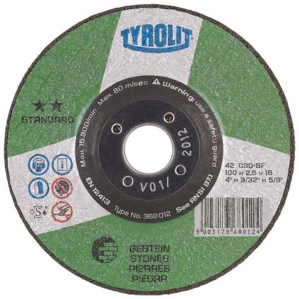 230x3.0x22 Tyrolit Masonry Standard Flat Cutting Disc C30S (367585)