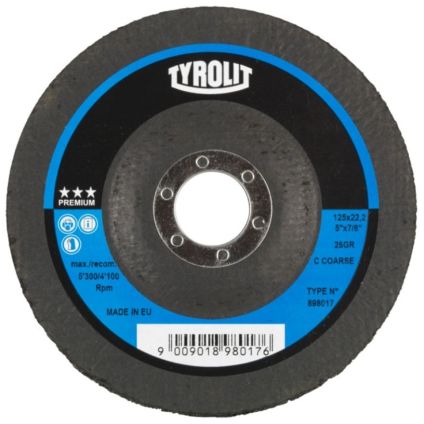 125x22 Tyrolit Premium Cleaning Wheel Black Coarse (898017)