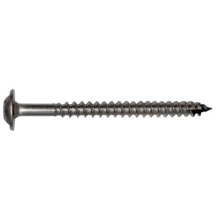 8x300 Washer Head Timber Construction Screw 304 Stainless (T40 Torx Drive)