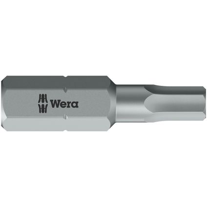 4mm x 25 Hex 1/4 Drive WERA Hex Plus Power Bit (840/1)
