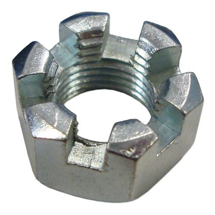 3/4 Unf Slotted Hex Nut Grade 2 ZP