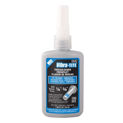 Vibra-Tite 122 Threadlocking Oil Tolerant (50ml) Removable