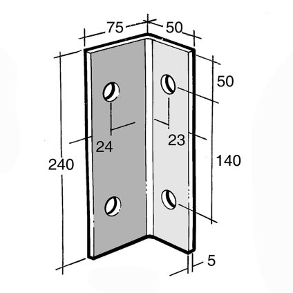 Angle Bracket Galv (B177)