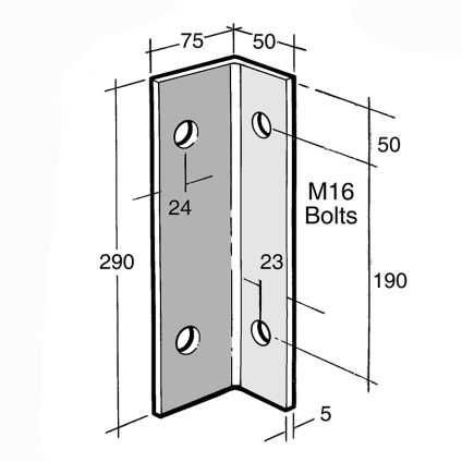 Angle Bracket Galv (B178)