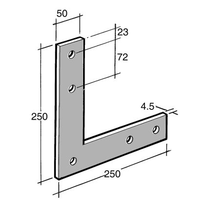 Strap Bracket Galv (B45)