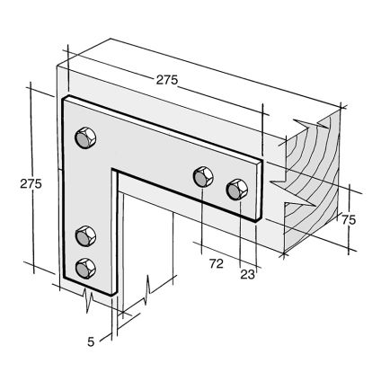 Strap Bracket Galv (B48)