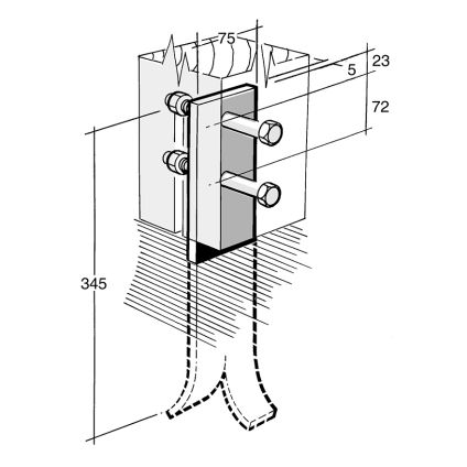 Strap Bracket Galv (B78)