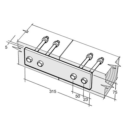 Strap Bracket Galv (B88)