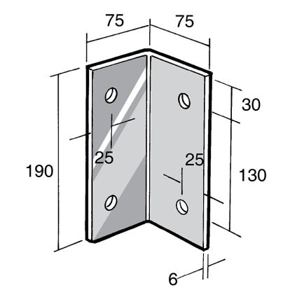 Angle Bracket 304 Stainless (BS176)