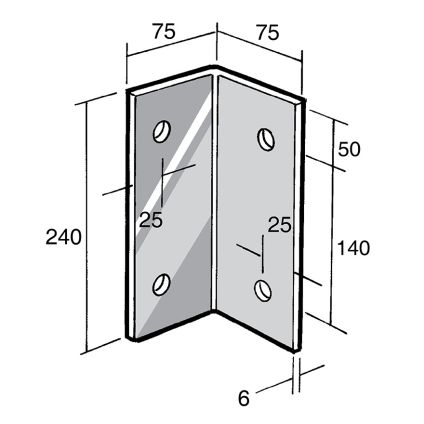 Angle Bracket 304 Stainless (BS177)