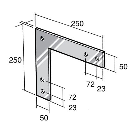 Strap Bracket 304 Stainless (BS45)