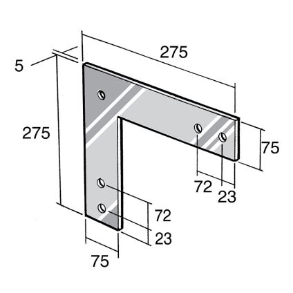 Strap Bracket 304 Stainless (BS48)