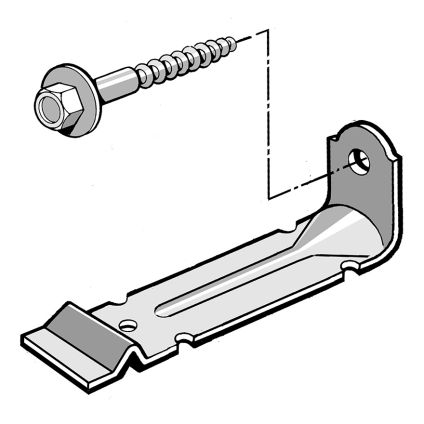 105mm Long Screw Tie Galv