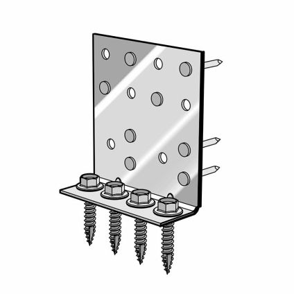 1.5mm x 80mm Concealed Purlin Cleat (CPC 80) Stainless Steel