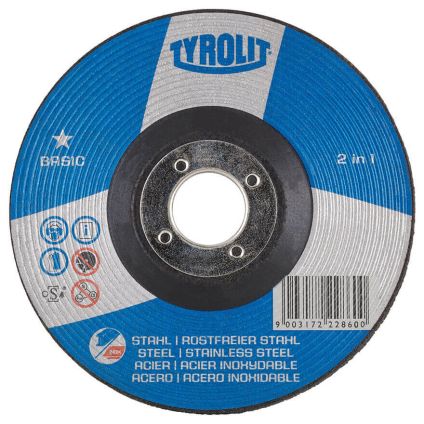 100x6.0x16 Tyrolit 2-In-1 Basic DPC Grinding Disc A30Q (222854)