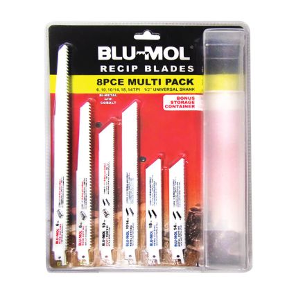 Blu-Mol Recip Blade Multi 8 Pack