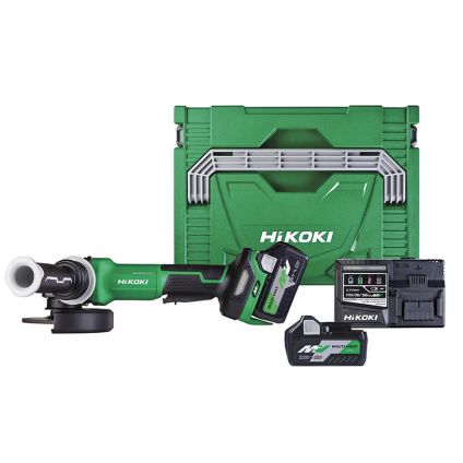 Hikoki 36V Brushless 1500W 125mm Safety Angle Grinder Kit